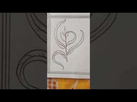 How to draw from alphabet P I Easy Drawings For Beginners I Leaf from P Alphabet