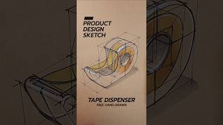 Product sketch 'Tape dispenser' #shorts