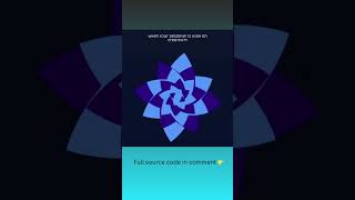 Perfectly Aligned Geometric Motion ✨🔷 | HTML & CSS Only | Fun With Code #Shorts