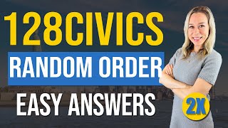 128 Civics Questions and answers RANDOM Order 2X | 2025 version Civics Test | US Citizenship