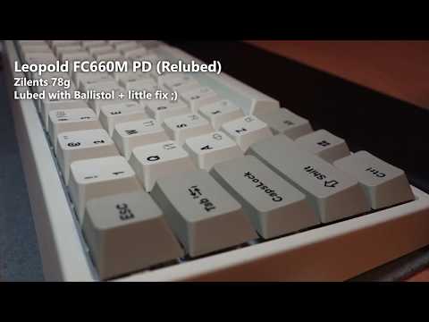 Leopold FC660M - Zilents 78g (Relubed + little fix)