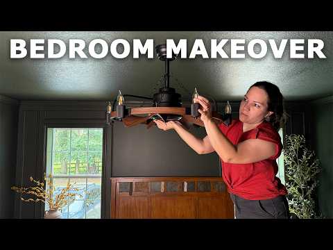 Ceiling fans don't have to be BORING! |  Bedroom Makeover pt.7