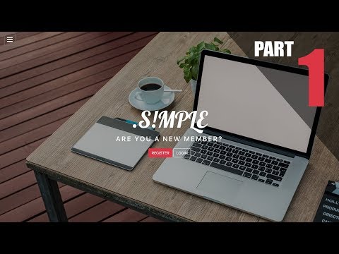 Build website using HTML, CSS and Javascript with bootstrap version 4 full responsive - Part 1