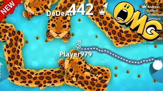 OMG 🤯 SNAKE.IO a little snake V'S Tiga Snake io party code struggle snake io 🐍 #snakeio #snakegame