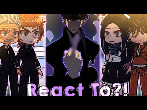 👑👾|| Solo Leveling S-Rank Hunters + Sung Family React To SUNG JINWOO ||《GCRV》||Part 1 & 2||👾👑