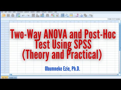 SPSS: How to Estimate Two-Way ANOVA and Post-Hoc Test Using SPSS (Theory and Interpretation)