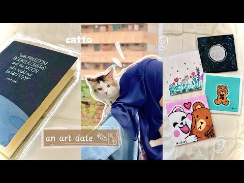 Picnic day 🧸: an art date with my friends 🫧 ┊ aesthetic vlog, what i ate, shopping  & pets 🤎