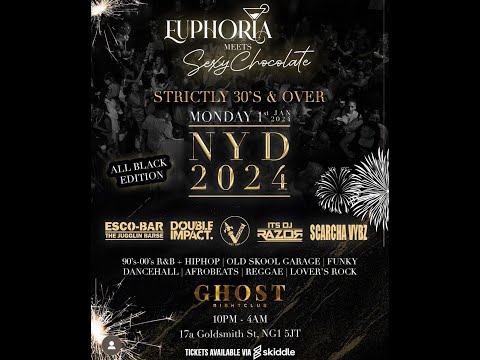 EUPHORIA MEETS SEXY CHOCOLATE 01/01/24 LIVE AUDIO (SOULS RNB REGGAE DANCEHALL)