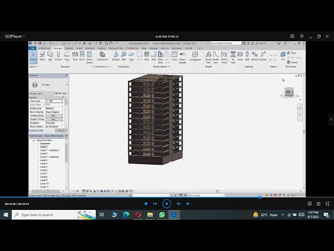 1-Revit |Creating Level | Revit structural drawing of 15 stories residential building