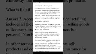 What is retail management ?#commerceexplained #class #management #tutorial