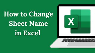 How to Change Sheet Name in MS Excel |  Rename worksheet