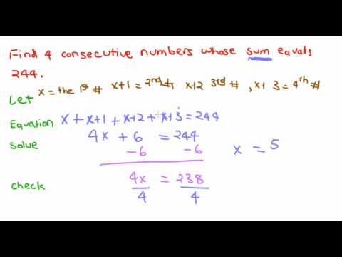 Lesson 3-4 Using Equations to Solve Problems