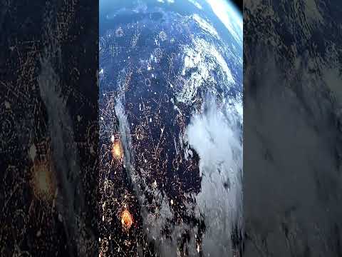 Earth at Night from Space #shorts #shortvideo
