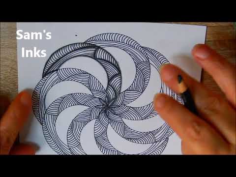 Easy Geometric Zentangle String 2
