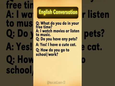 Daily English Conversation (Part 2) | 10 Easy Questions and Answers | Speak English Naturally
