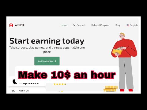 Make $10/Hour Worldwide with AttaPoll | Legit Work From Home Job (No Experience Needed)