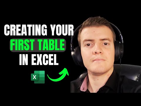 Creating Your First Table in Excel