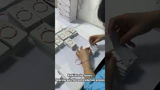 Show you our rfid card production process.#rfidfactory #2024 #newyear #rfid #rfidchip #rfidcard #nfc