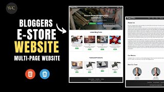 How To Design Website Using HTML & CSS | Blogger E-Commerce Website | HTML & CSS Project | Hindi