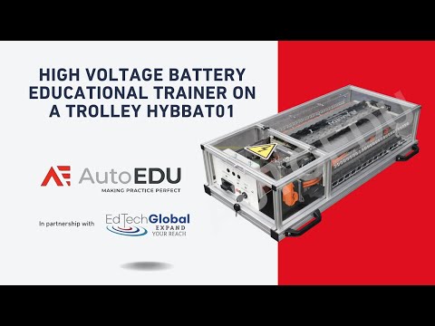 AE Hybrid Electric Trainers - High Voltage Battery Educational Trainer on a trolley HYBBAT01