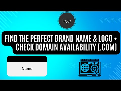 Find the Perfect Brand Name & Logo + Check Domain Availability (.com)