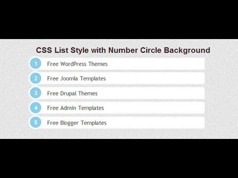Style Lists With Css   Css Lists Style   Pure CSS Tutorial   Css Hover Effects