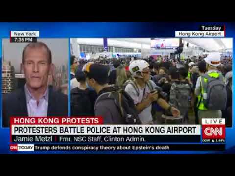 Jamie Metzl discusses the crisis in Hong Kong with CNN's Michael Holmes - August 13, 2019