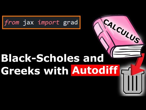 Black Scholes and Greeks in PYTHON For Options Traders | Automatic Differentiation