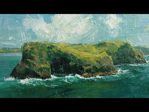 Samsung Frame TV Art | Emerald Isle Sea Cliffs 4K | Calm Irish Coastal Landscape