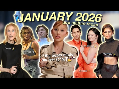 JANUARY 2026 - a pop culture recap
