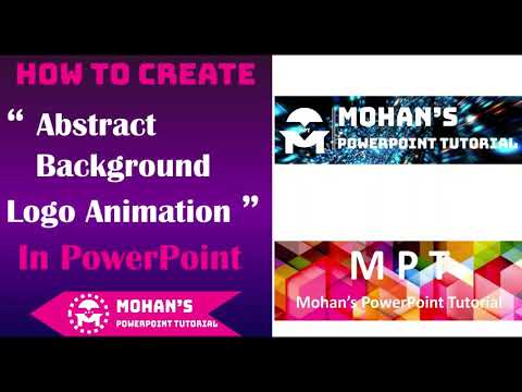 How to Create Abstract Background Images in PowerPoint || Intro Logo animation