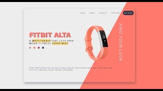 Landing Page Website Design Using Html CSS & Javascript - Step By Step Website Design Tutorial