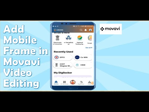 How To Add Mobile Frame in Video | How To Edit Video in Movavi 2023 #movavi #videoediting #tranding