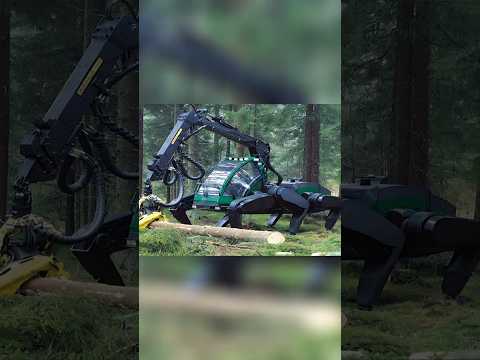 MONSTER Machine DEVOURS Trees Like Toothpicks! 😱 #shorts #viral