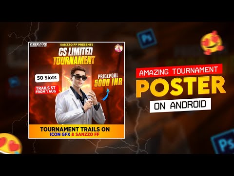 Make Cs Tournament Poster on Mobile | Cs Tournament Poster Editing and Tutorials and More || Icongfx