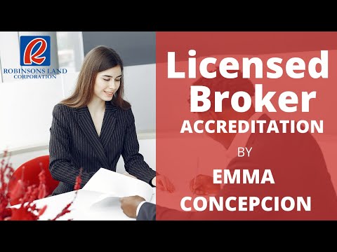 Broker Accreditation with Robinsons Land Corporation Emma Concepcion Sales Director Licensed broker