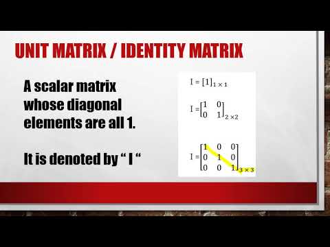 Types of matrix