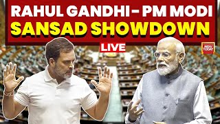Lok Sabha LIVE: PM Modi  Parliament Speech Delayed | PM Modi-Rahul Gandhi Sansad Showdown