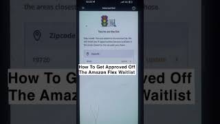 how to get approved off the amazonflex Waitlist #amazonflex #amazonflexdriver #waitlist #waitlisted