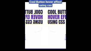 Cool Button Hover Effect Using css #shorts #webboss #viral #css #animation #htmlbutton