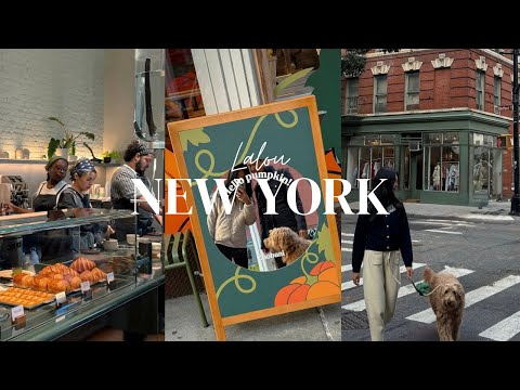 NYC Fall Vlog | ALO Sale Haul, NYC Cafes & Hamptons Day Trip
