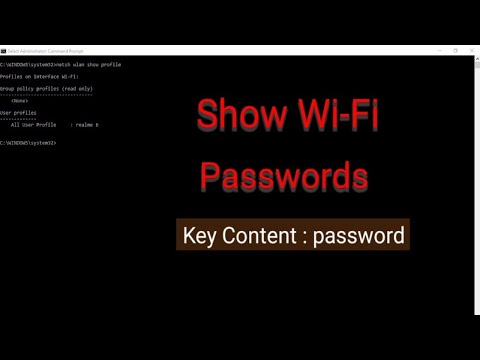 Find all Saved Wi-Fi Passwords on Windows Using Command Prompt | cmd