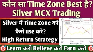 Silver MCX Trading Time Zone.Best time for silver trading.MCX profitable trading strategy!