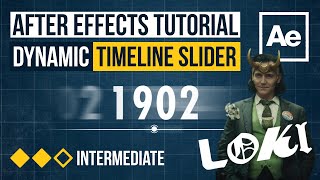 After Effects Tutorial - Dynamic Timeline Slider (Loki Disney+)