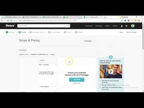 How to create GIG on Fiverr