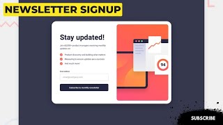 Newsletter Signup Form 💻📰 React | Tailwind | Vite.js