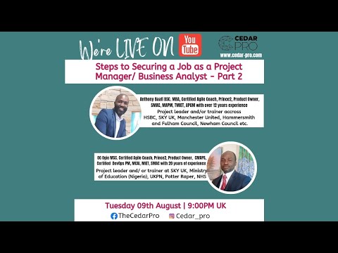 Steps To Securing A Job As A Project Manager / Business Analyst-Part 2