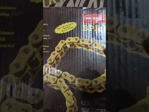 Rolon Brass Chain Sprocket 14T.F & 41T.R...Gold Wali Chain  #shorts #rolon #sprocket #chain #bike