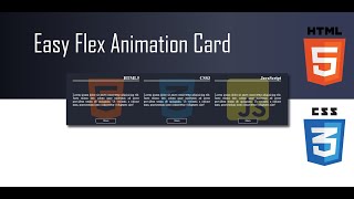 Простая верстака карточек на FLEX с анимацией / Easy Flex Animation Card