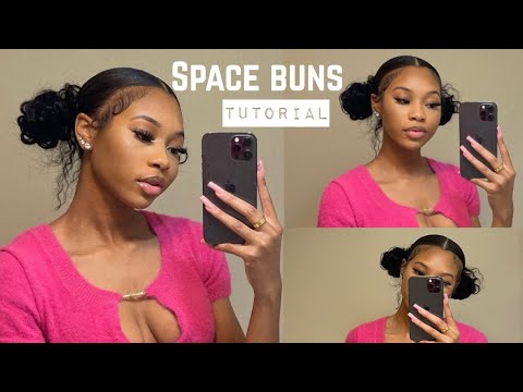 HOW TO: Low Curly Space Buns